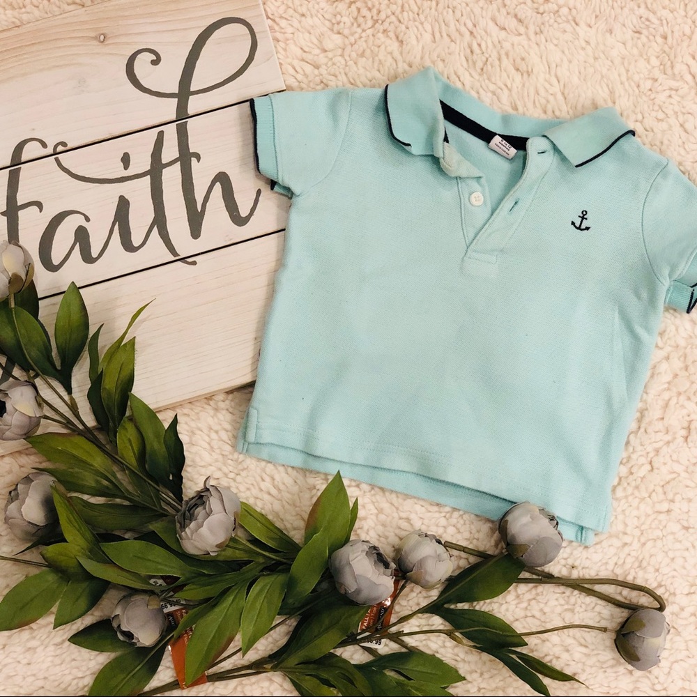 *EASTER* Janie & Jack pique cotton polo